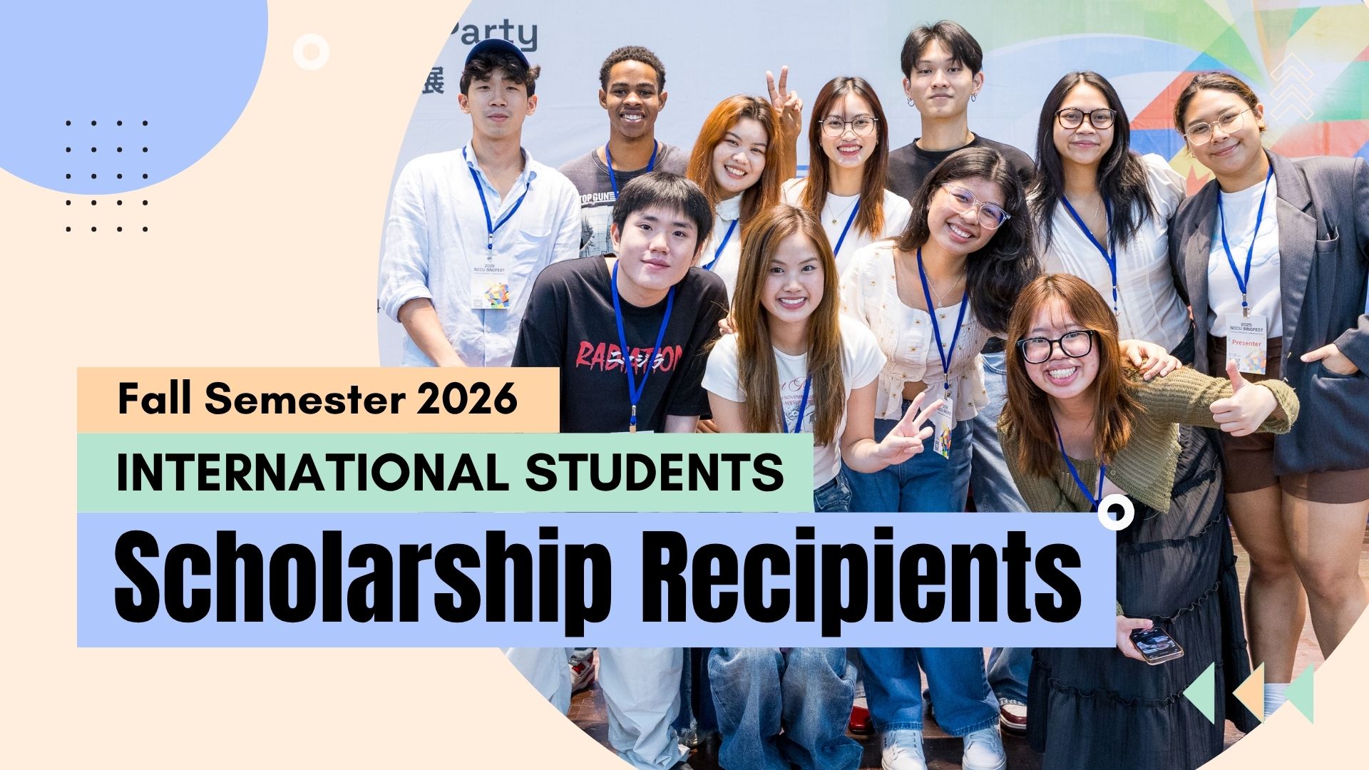 International Students Scholarship Recipients AY2026